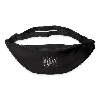 Tanzende Skeletten-Party - Gürteltasche - Schwarz - Vorne