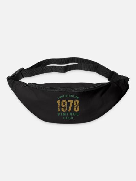 Limited Edition 1978 Vintage Classic Geburtstagsjahr - Gürteltasche - Schwarz