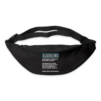 Klassenlehrer Definition - Gürteltasche - Schwarz - Vorne