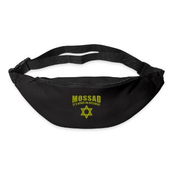Mossad it’s never an accident Davidstern Cadeau - Sac banane - noir - Devant
