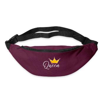 Queen mit Krone - Gürteltasche - Burgunderrot - Vorne