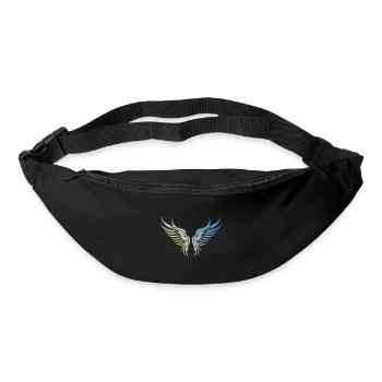 Icône des ailes - Sac banane - noir - Devant