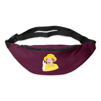 Elizabeth II - 70th Anniversary of the Throne - Design Shirt - Bum bag - burgundy - Front