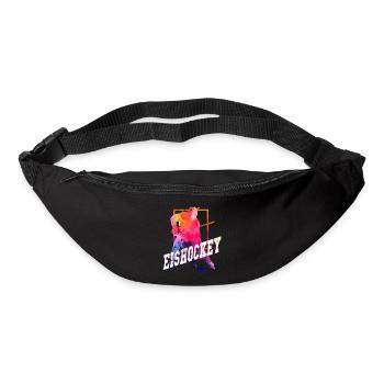 Eishockey Eishockeyspieler Spieler Vintage Retro - Gürteltasche - Schwarz - Vorne