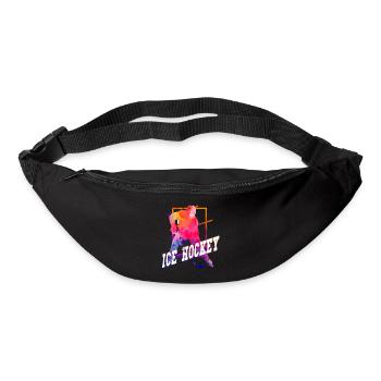Eishockey Eishockeyspieler Spieler Vintage Retro - Gürteltasche - Schwarz - Vorne