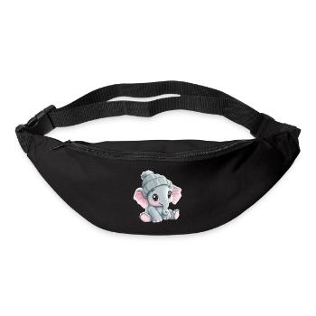 Elephant Cute Cute Baby Kids Animal Cartoon - Bum bag - black - Front