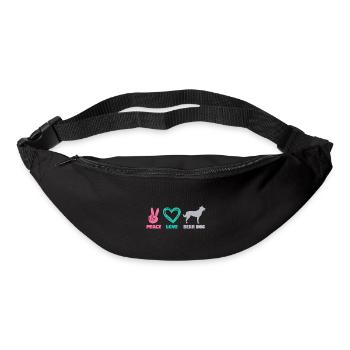 Germanic Karelian Bear Dog Peace Love - Bum bag - black - Front