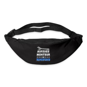 Aufzugsmonteur Spruch Servicetechniker Opa - Gürteltasche - Schwarz - Vorne