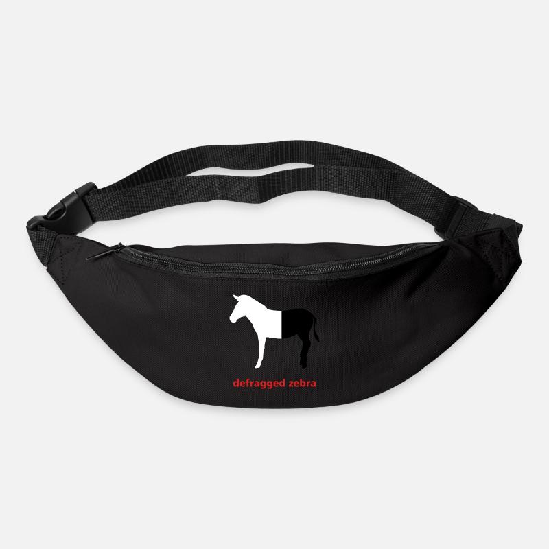 Defragged zebra Informatik Programming Geschenk - Gürteltasche - Schwarz