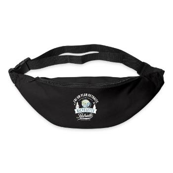 J'ai un plan retraite, faire tous les jours de la - Sac banane - noir - Devant