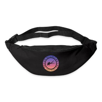 Tauchen, Taucher, Scuba Diver, Diving - Gürteltasche - Schwarz - Vorne