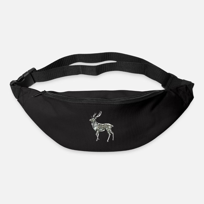 Hirsch - Gürteltasche - Schwarz