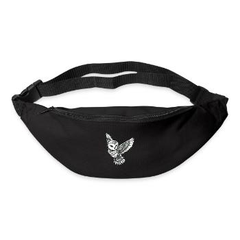 Chouette - Sac banane - noir - Devant