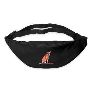 Loup - Sac banane - noir - Devant