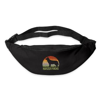 Harzer Fuchs Vintage Retro - Gürteltasche - Schwarz - Vorne