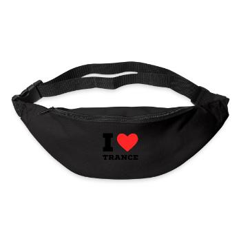 I love trance - Bum bag - black - Front