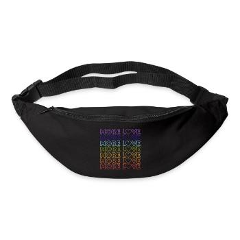 MORE LOVE - Bum bag - black - Front