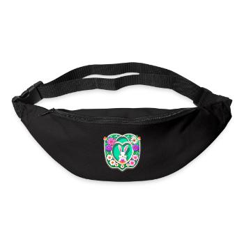 Easter Bunny Easter Bunny Flowers - Bum bag - black - Front