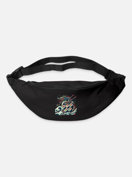 Dragon Sushi Géant Unique et Original - Sac banane - noir