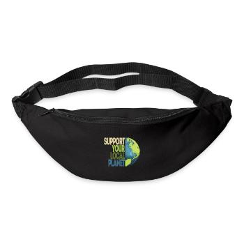 Soutenez votre planète locale Protection de l'environnement Protection du climat - Sac banane - noir - Devant