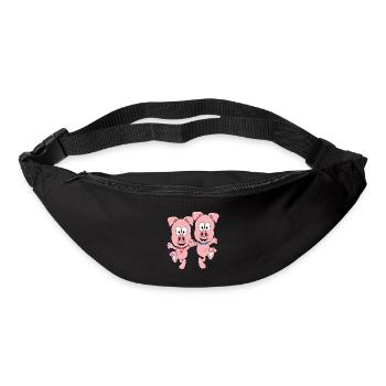 SCHWEINE - TANZEN - LIEBE - TANZPAAR - TANZSCHULE - Gürteltasche - Schwarz - Vorne
