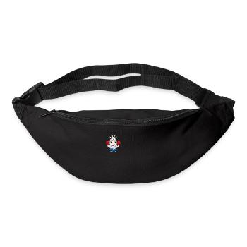 BOXER - ZIEGE - BOXEN - SPORT - TIERISCH - Gürteltasche - Schwarz - Vorne