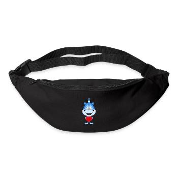 EINHORN - LIEBE - LOVE - VERLIEBT - HERZ - Gürteltasche - Schwarz - Vorne