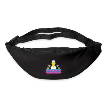 MÖWE - POOL - SHAKA - MEER - SEE - BADEN - SOMMER - Gürteltasche - Schwarz - Vorne