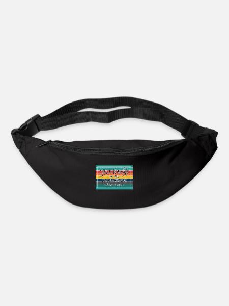 Christian Design Remerciez en toutes circonstances - Sac banane - noir