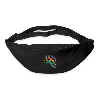 Father's Day dad dad dad dad dad dad dad - Bum bag - black - Front