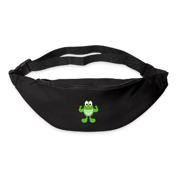 GRASHÜPFER - FIT - MUSKELN - STARK - BODYBUILDING - Gürteltasche - Schwarz - Vorne