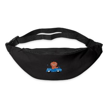 DINO - DINOSAURIER - AUTO - TIER - TIERISCH - Gürteltasche - Schwarz - Vorne