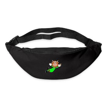 FLIEGENFÄNGER - TORWART - FUßBALL - RIND - KUH - Gürteltasche - Schwarz - Vorne
