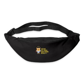 KATZE - KATER - KATZEN - TIER - TIERE - ENGEL - Gürteltasche - Schwarz - Vorne