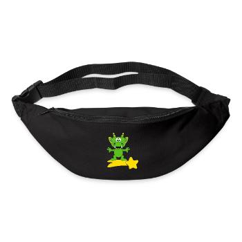 DRACHE - STERNSCHNUPPE - FLIEGEN - TIER - TIERISCH - Gürteltasche - Schwarz - Vorne