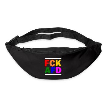 Fck afd - Gürteltasche - Schwarz - Vorne