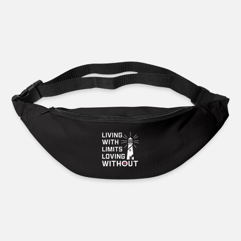 Vivre avec des limites, Aimer sans - Sac banane - noir