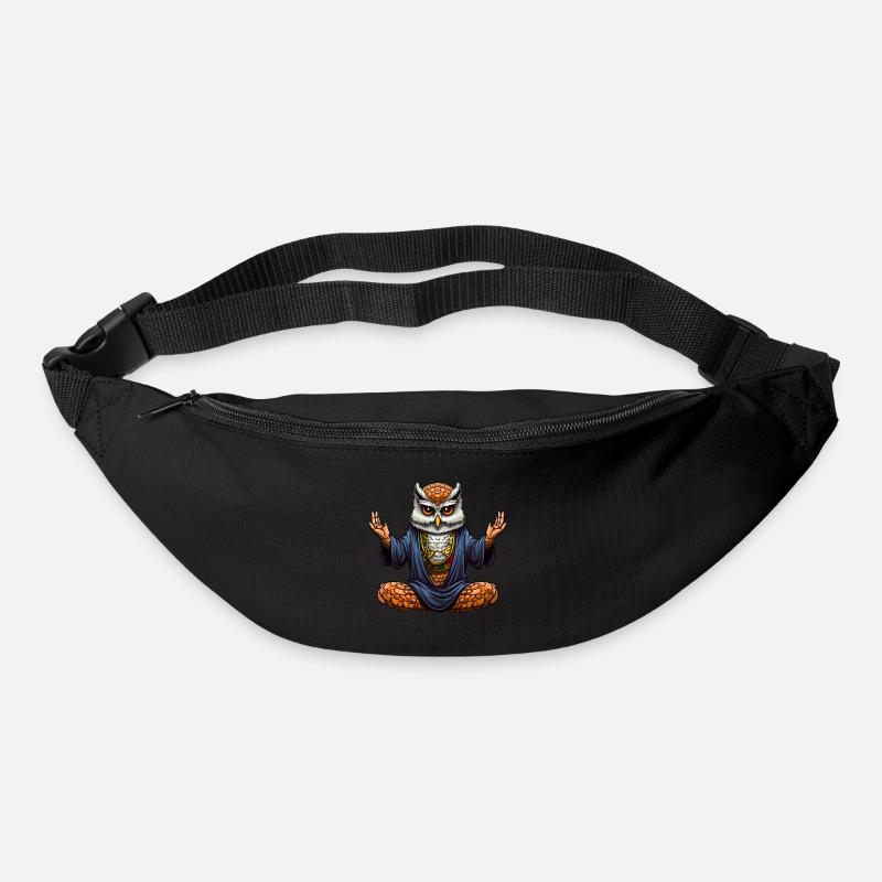 Yoga Eule - Gürteltasche - Schwarz