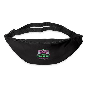 Trainer beste Trainerin - Gürteltasche - Schwarz - Vorne