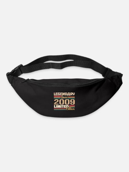 Millésime 2009 Anniversaire 2009 Né en 2009 - Sac banane - noir