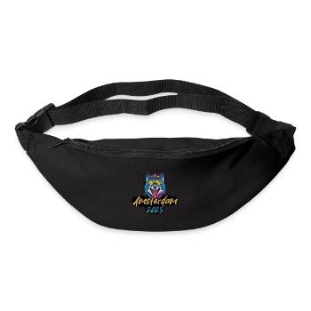 Amsterdam 2025 Party Wolf - Gürteltasche - Schwarz - Vorne