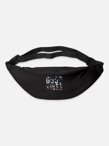 Good vibes - Sac banane - noir