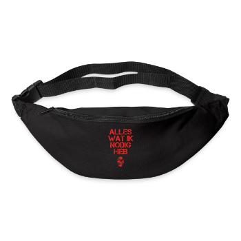 presentje wat ik nodig skull totenkopf bonez 187 r - Gürteltasche - Schwarz - Vorne