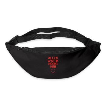 presentje wat ik nodig love liebe cycle cycling ri - Gürteltasche - Schwarz - Vorne