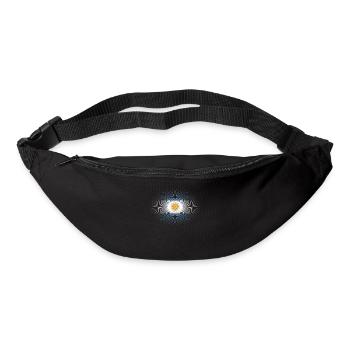 Heimatliebe heimat sonne schein flagge stolz Argen - Bum bag - black - Front