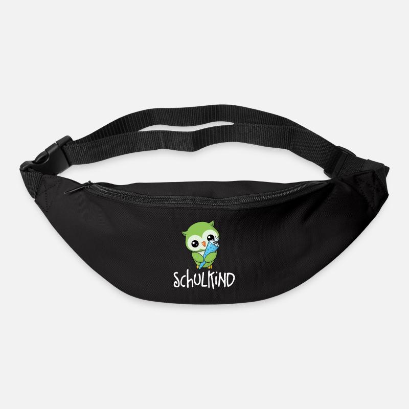 Kleine Eule - Schulkind - Gürteltasche - Schwarz