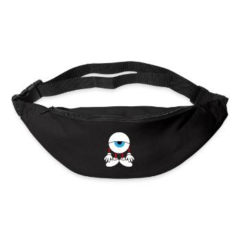 Œil fatigué - Sac banane - noir - Devant