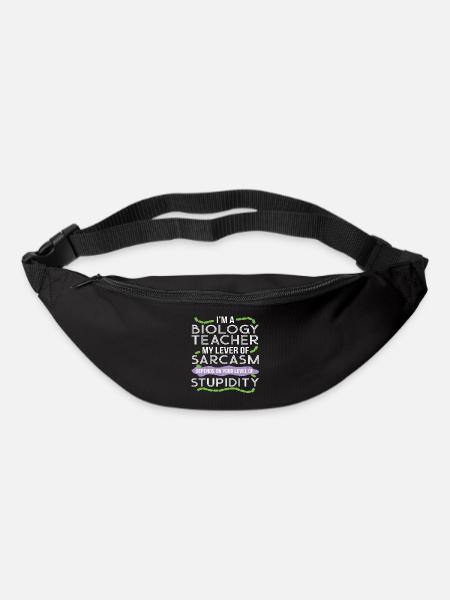 Citation drôle de biologie pour le cadeau de professeur de biologie - Sac banane - noir