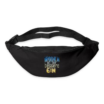 Lustiger Wodka Spruch | Yolo-Artwork - Gürteltasche - Schwarz - Vorne