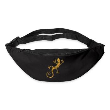 gecko gold brown yellow - Bum bag - black - Front
